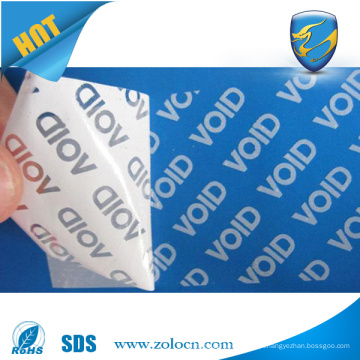 Seal Carton Tamper Evident VOID Label material